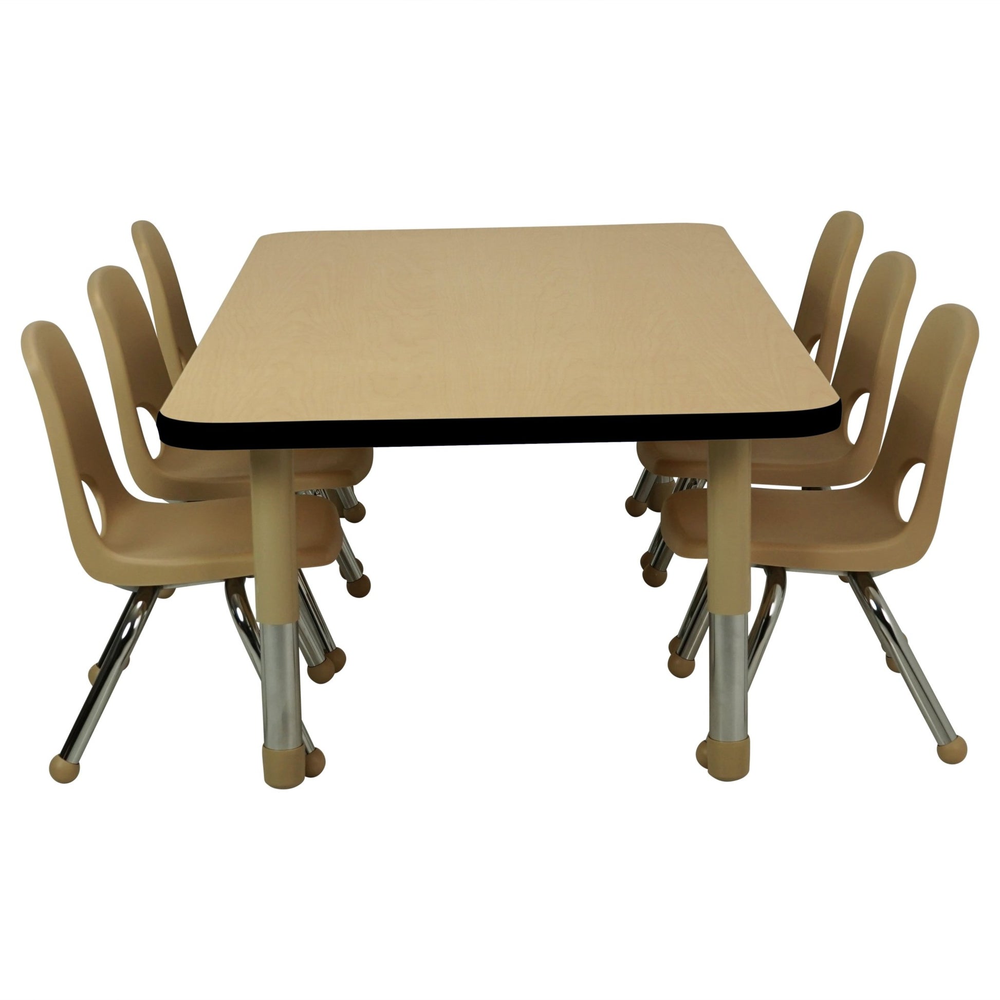 FDP 30" x 60" Rectangle T - Molding Activity Table with Adjustable Tiny Tot Legs (FDP - 14895 - XX) - SchoolOutlet