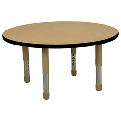 FDP 36" Round T-Molding Activity Table with Adjustable Tiny Tot Legs (FDP-14896-XX)