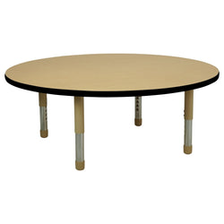 FDP 48" Round T-Molding Activity Table with Adjustable Tiny Tot Legs (FDP-14897-XX)