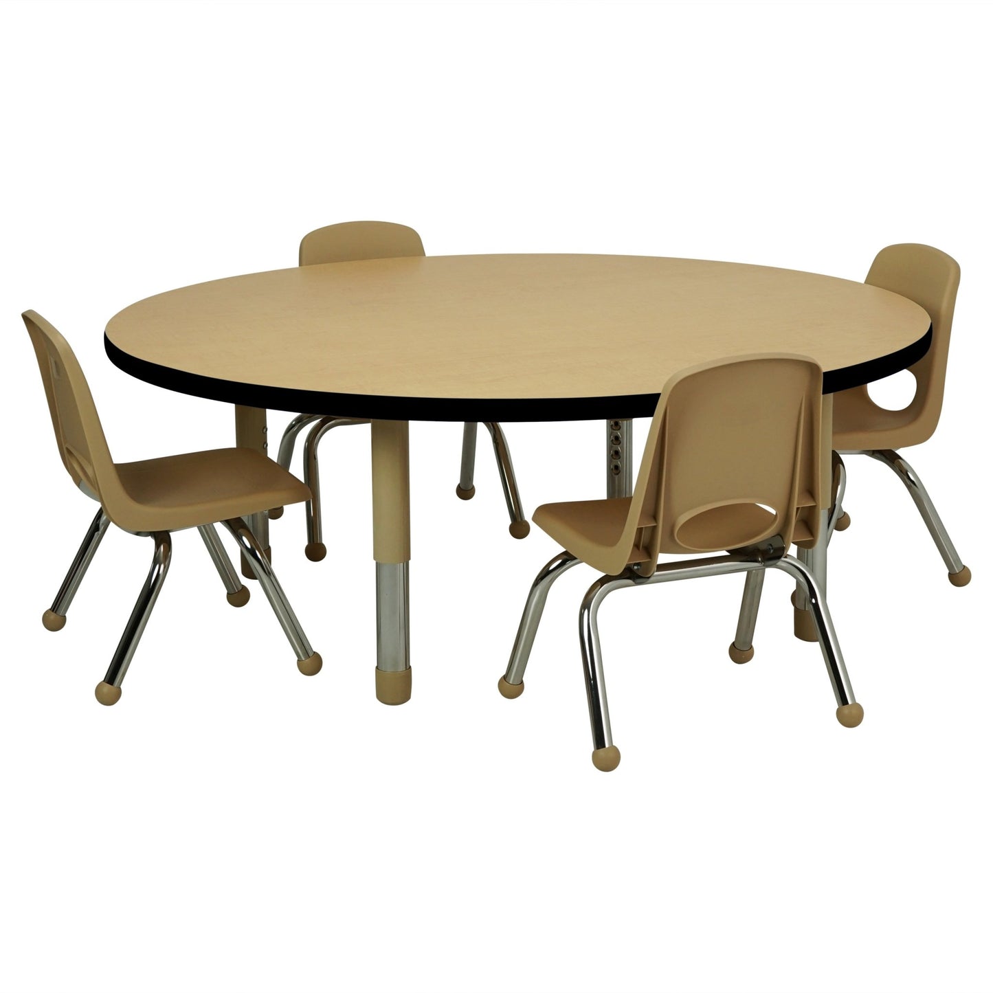 FDP 48" Round T - Molding Activity Table with Adjustable Tiny Tot Legs (FDP - 14897 - XX) - SchoolOutlet