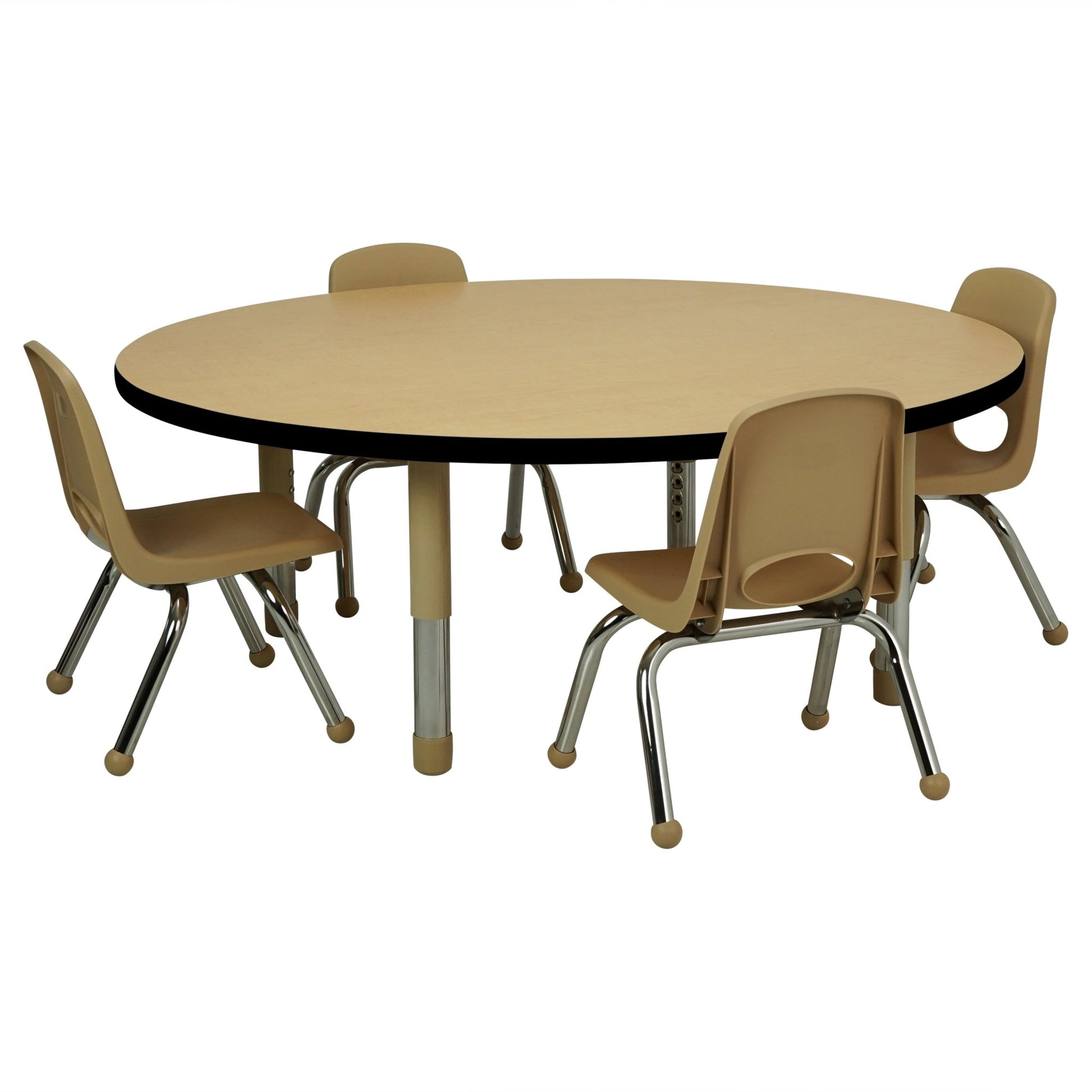 FDP 48" Round T - Molding Activity Table with Adjustable Tiny Tot Legs (FDP - 14897 - XX) - SchoolOutlet