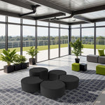 FDP Pro Series Upholstered Crescent Ottoman 18