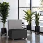 FDP Pro Series Upholstered Armless Mobile Chair with Tech Panel (14993 - XX) - SchoolOutlet