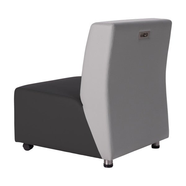 FDP Pro Series Upholstered Armless Mobile Chair with Tech Panel (14993 - XX) - SchoolOutlet
