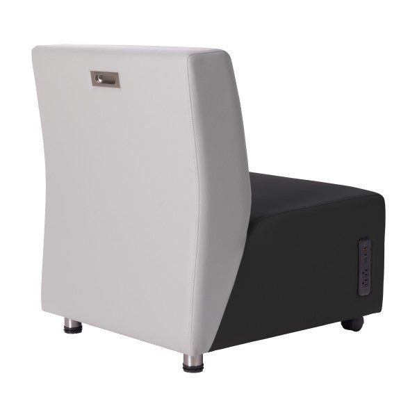 FDP Pro Series Upholstered Armless Mobile Chair with Tech Panel (14993 - XX) - SchoolOutlet