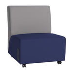 FDP Pro Series Upholstered Armless Mobile Chair with Tech Panel (14993 - XX) - SchoolOutlet
