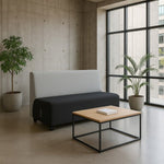 FDP Pro Series Upholstered Armless Mobile Sofa with Tech Panel (14994 - XX) - SchoolOutlet