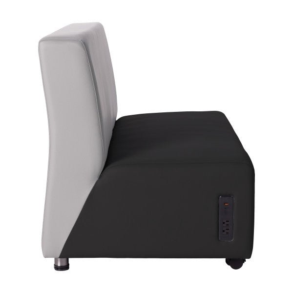 FDP Pro Series Upholstered Armless Mobile Sofa with Tech Panel (14994 - XX) - SchoolOutlet