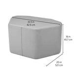 FDP Pro Series Upholstered Petal Ottoman 18