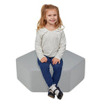 FDP Pro Series Upholstered Hexagon Ottoman 12