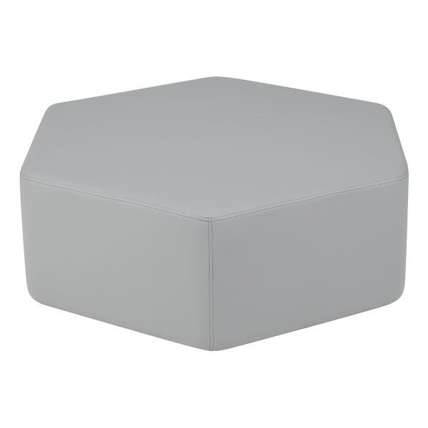 FDP Pro Series Upholstered Hexagon Ottoman 12" Height (15002 - XX) - SchoolOutlet
