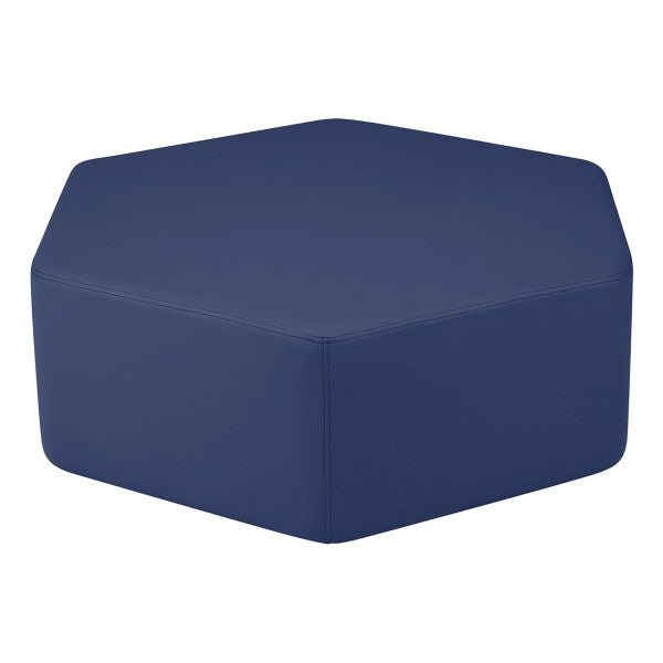 FDP Pro Series Upholstered Hexagon Ottoman 12" Height (15002 - XX) - SchoolOutlet