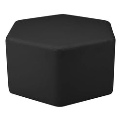 FDP Pro Series Upholstered Hexagon Ottoman 18" Height (15003-XX)