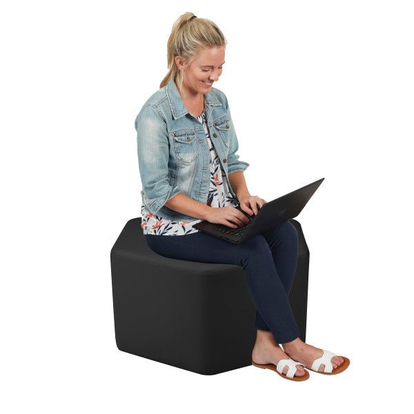 FDP Pro Series Upholstered Hexagon Ottoman 18" Height (15003 - XX) - SchoolOutlet