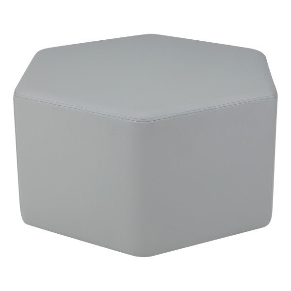 FDP Pro Series Upholstered Hexagon Ottoman 18" Height (15003 - XX) - SchoolOutlet