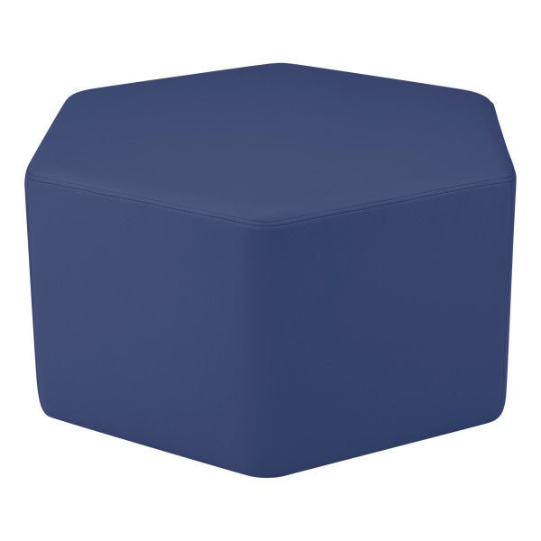 FDP Pro Series Upholstered Hexagon Ottoman 18" Height (15003 - XX) - SchoolOutlet