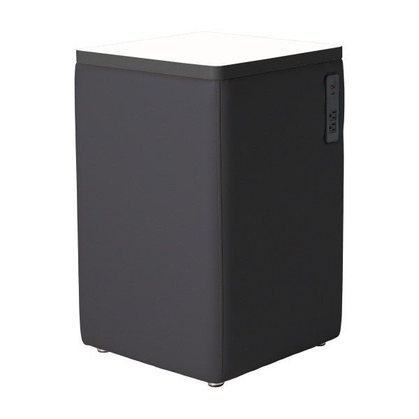 FDP Pro Series Upholstered 18" x 18" Square Dry - Erase Ottoman Table with Tech Panel 28" Height (15007 - XXXX) - SchoolOutlet