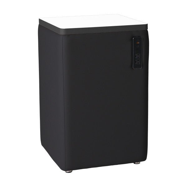 FDP Pro Series Upholstered 18" x 18" Square Dry - Erase Ottoman Table with Tech Panel 28" Height (15007 - XXXX) - SchoolOutlet