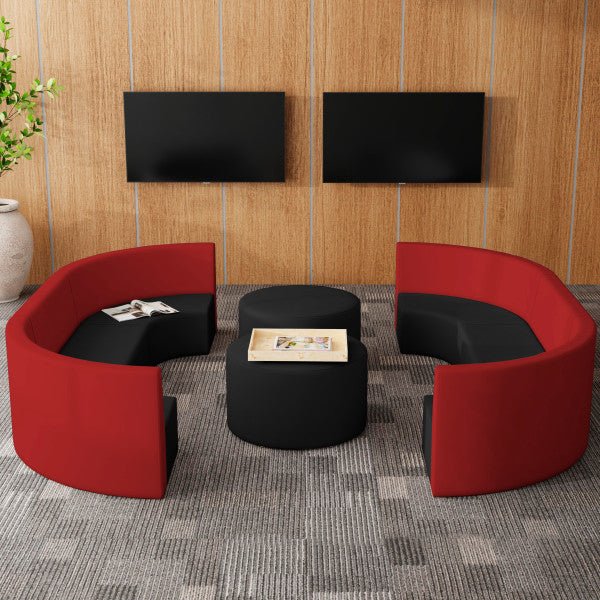 FDP Pro Series Upholstered 30" Round Ottoman 18" Height (15013 - XX) - SchoolOutlet