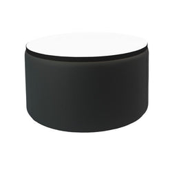 FDP Pro Series Upholstered 30" Round Dry-Erase Ottoman Table 18" Height (15017-XXXX)