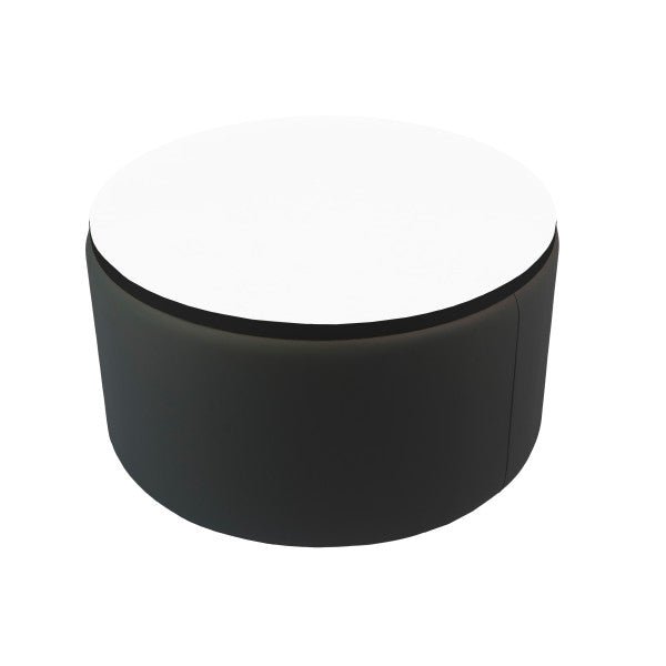 FDP Pro Series Upholstered 30" Round Dry - Erase Ottoman Table 18" Height (15017 - XXXX) - SchoolOutlet