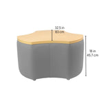 FDP Pro Series Upholstered Cog Ottoman Table 18