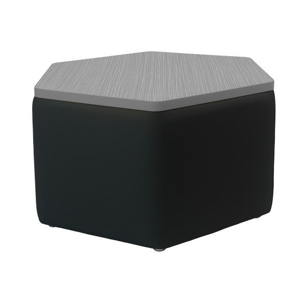 FDP Pro Series Upholstered Hexagon Ottoman Table 18" Height (15020 - XXXX) - SchoolOutlet