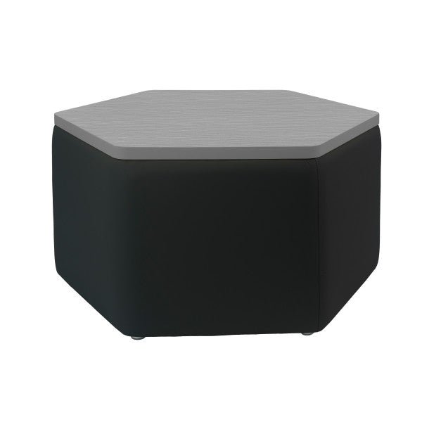FDP Pro Series Upholstered Hexagon Ottoman Table 18" Height (15020 - XXXX) - SchoolOutlet