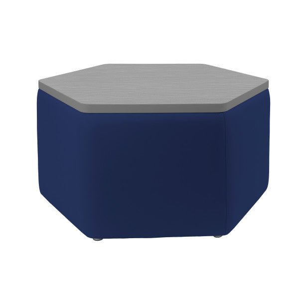 FDP Pro Series Upholstered Hexagon Ottoman Table 18" Height (15020 - XXXX) - SchoolOutlet