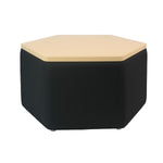 FDP Pro Series Upholstered Hexagon Ottoman Table 18