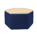 FDP Pro Series Upholstered Hexagon Ottoman Table 18