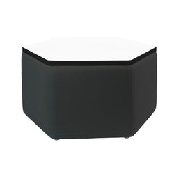 FDP Pro Series Upholstered Hexagon Dry-Erase Ottoman Table 18" Height (15021-XXXX)