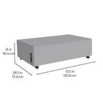 FDP Pro Series Upholstered Rectangle Mobile Ottoman (15028 - XX) - SchoolOutlet