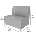 FDP Pro Series Upholstered Connect Chair (15037 - XX) - SchoolOutlet