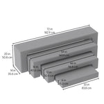 FDP Pro Series Nesting Benches, 4 - Piece Set (15082 - XX) - SchoolOutlet