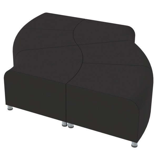 FDP Pro Series Connect Edged Ripple Backless Seating, 6 - Piece Set (15083 - XX) - SchoolOutlet