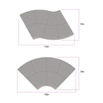 FDP Pro Series Connect Edged Ripple Backless Seating, 6 - Piece Set (15083 - XX) - SchoolOutlet