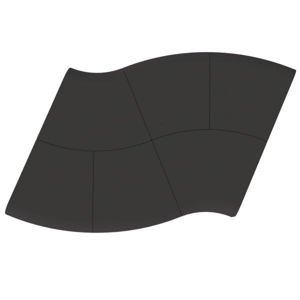 FDP Pro Series Connect Edged Ripple Backless Seating, 6 - Piece Set (15083 - XX) - SchoolOutlet