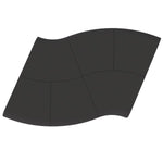 FDP Pro Series Connect Edged Ripple Backless Seating, 6 - Piece Set (15083 - XX) - SchoolOutlet