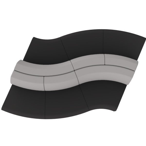 FDP Pro Series Connect Edged Ripple Seating, 6 - Piece Set (15089 - XX) - SchoolOutlet