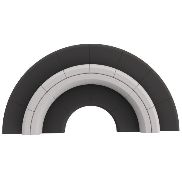 FDP Pro Series Connect Edged Crest Seating, 12 - Piece Set (15091 - XX) - SchoolOutlet