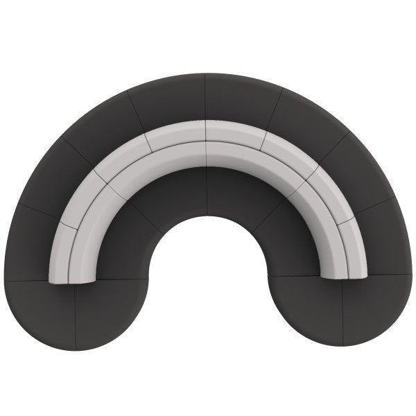 FDP Pro Series Connect Curved Swell Seating, 16 - Piece Set (15092 - XX) - SchoolOutlet