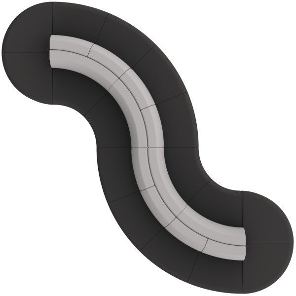 FDP Pro Series Connect Curved Swell Seating, 16 - Piece Set (15092 - XX) - SchoolOutlet