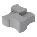 FDP Pro Series Upholstered Bowtie Ottoman, 4 - Piece (15097 - XX) - SchoolOutlet