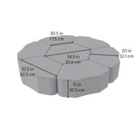 FDP Pro Series Upholstered Bloom Ottoman 12