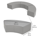 FDP Pro Series Upholstered S Curve Ottoman 12