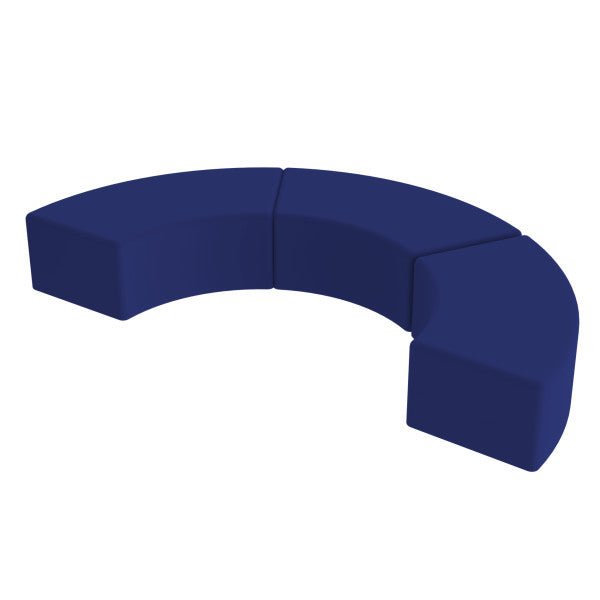 FDP Pro Series Upholstered S Curve Ottoman 12" Height, 3 - Piece (15099 - XX) - SchoolOutlet