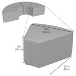 FDP Pro Series Upholstered Wedge Ottoman 12