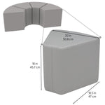 FDP Pro Series Upholstered Wedge Ottoman 18