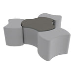 FDP Pro Series Cog Ottoman Table with Bowtie 18